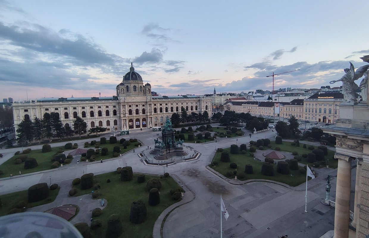 Wien vom Dach des Naturkundemuseums