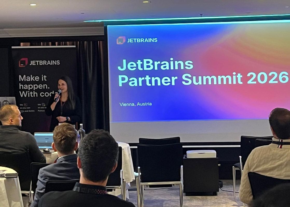 Vortrag während des JetBrains Partner Summit 2026 Wien